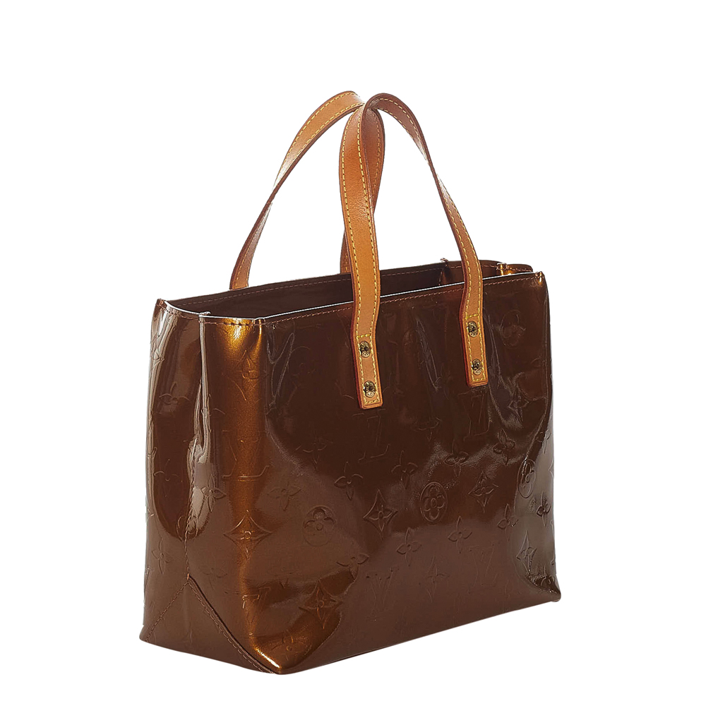 

Louis Vuitton Brown Monogram Vernis Reade PM Bag