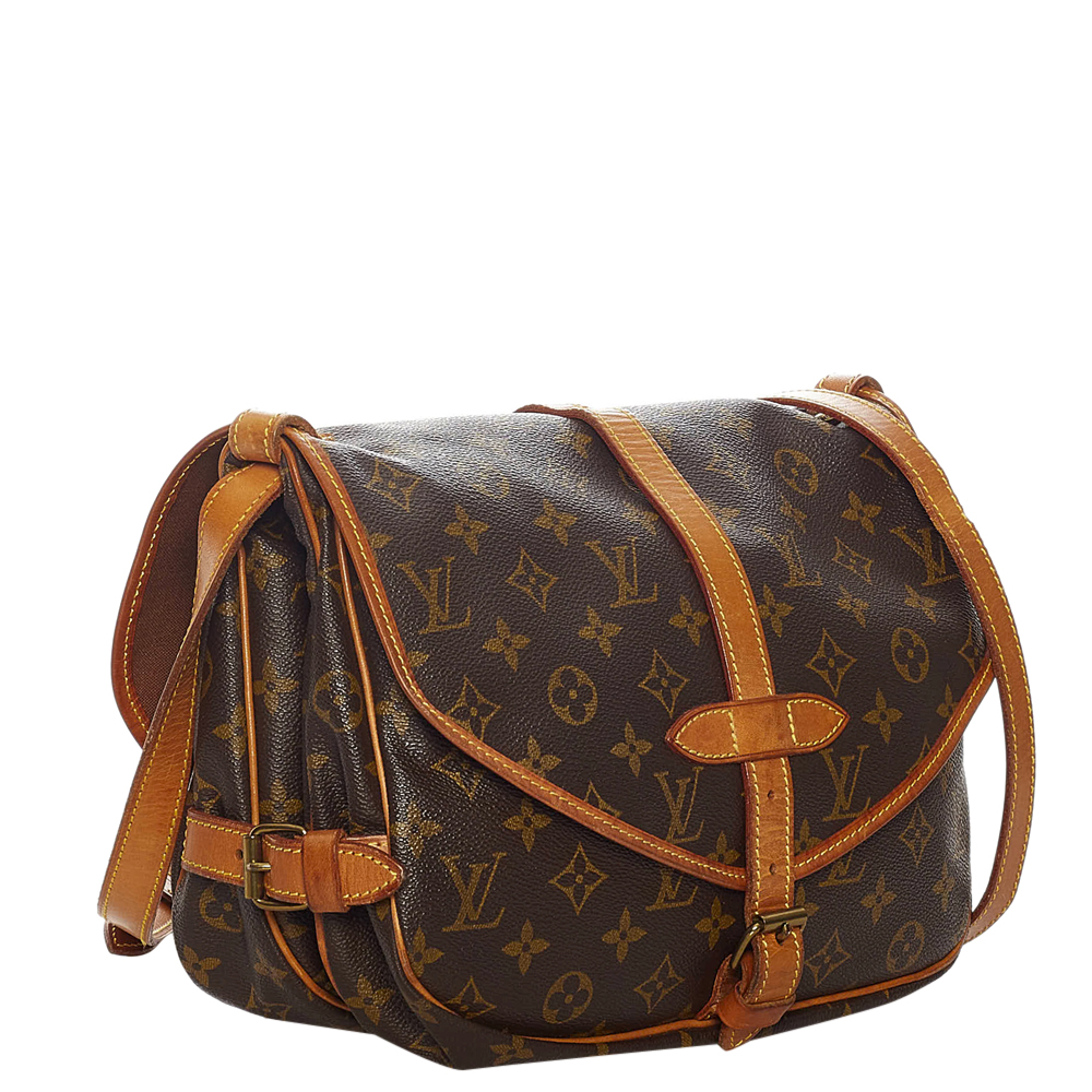 

Louis Vuitton Monogram Canvas Saumur 25 Bag, Brown