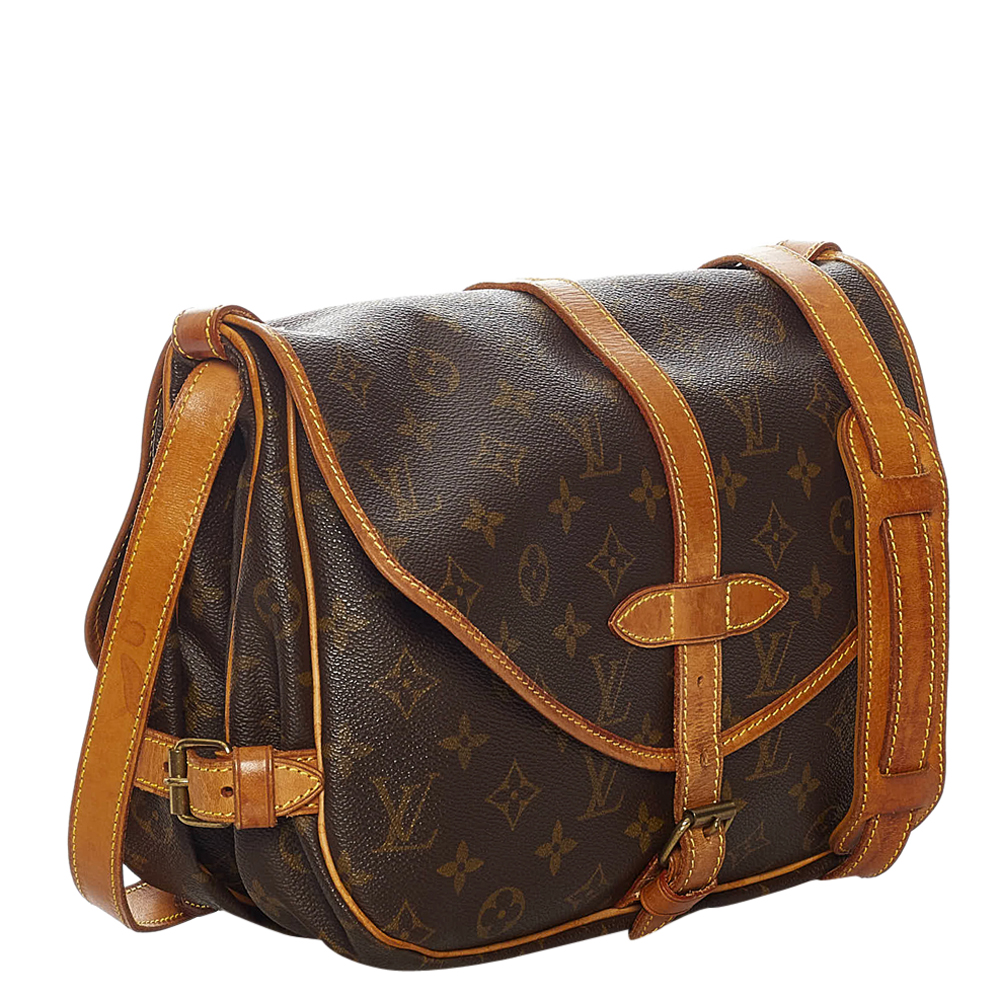 

Louis Vuitton Monogram Canvas Saumur 25 Bag, Brown