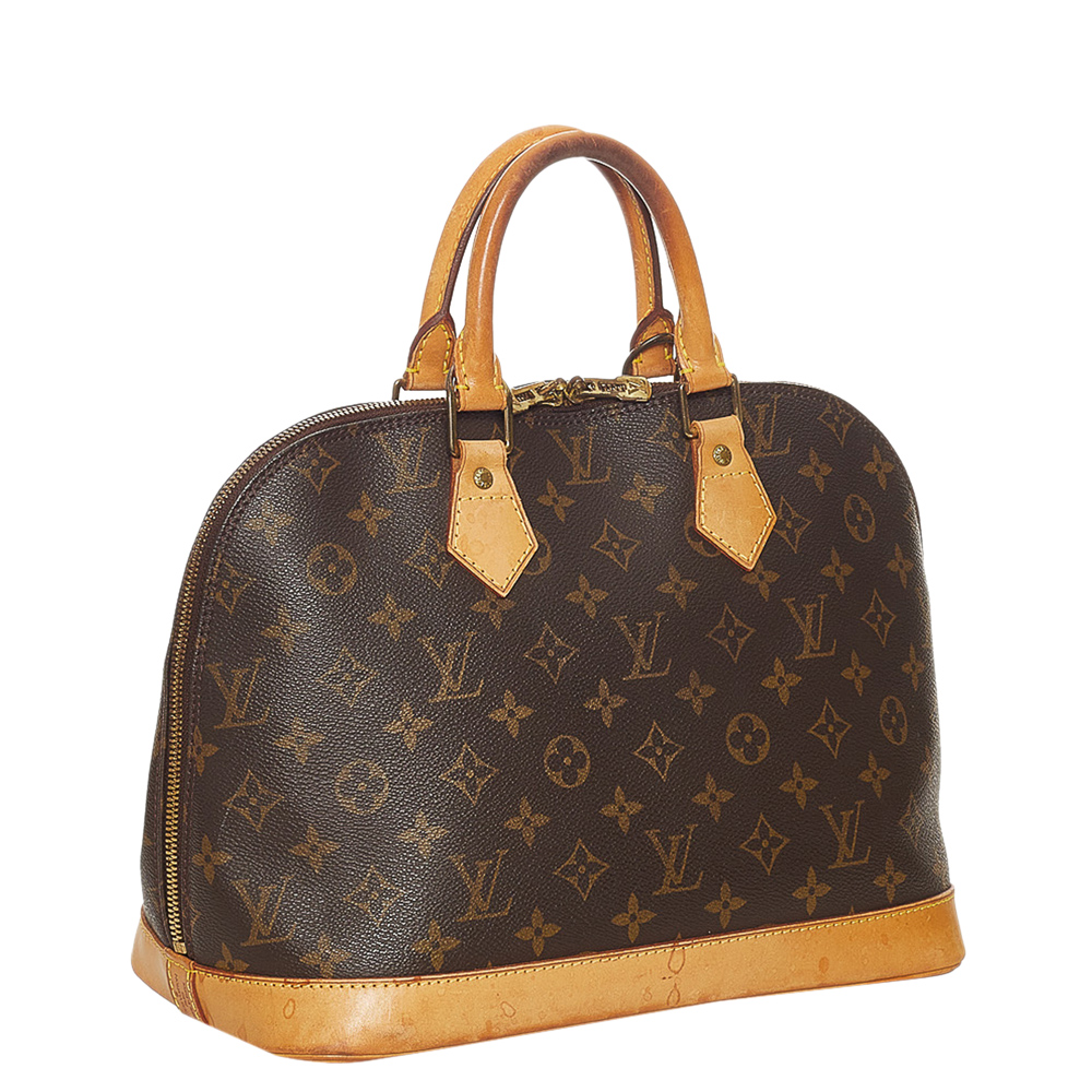 

Louis Vuitton Monogram Canvas Alma PM Bag, Brown