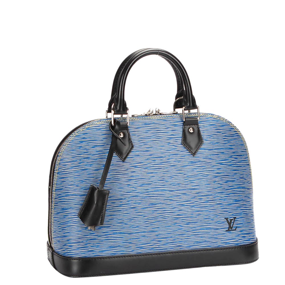 

Louis Vuitton Blue Denim Light Epi Leather Alma PM Bag