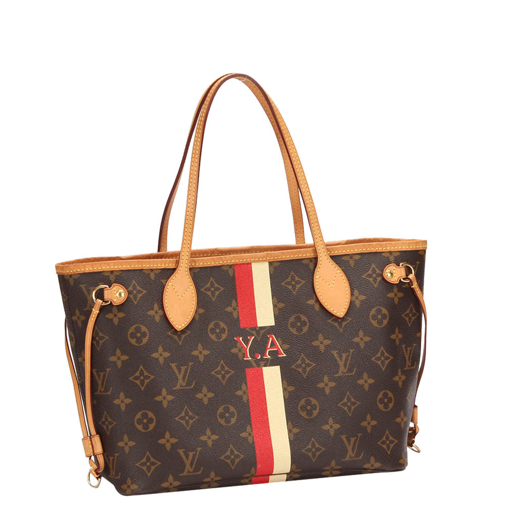 

Louis Vuitton Monogram Canvas Neverfull PM Bag, Brown