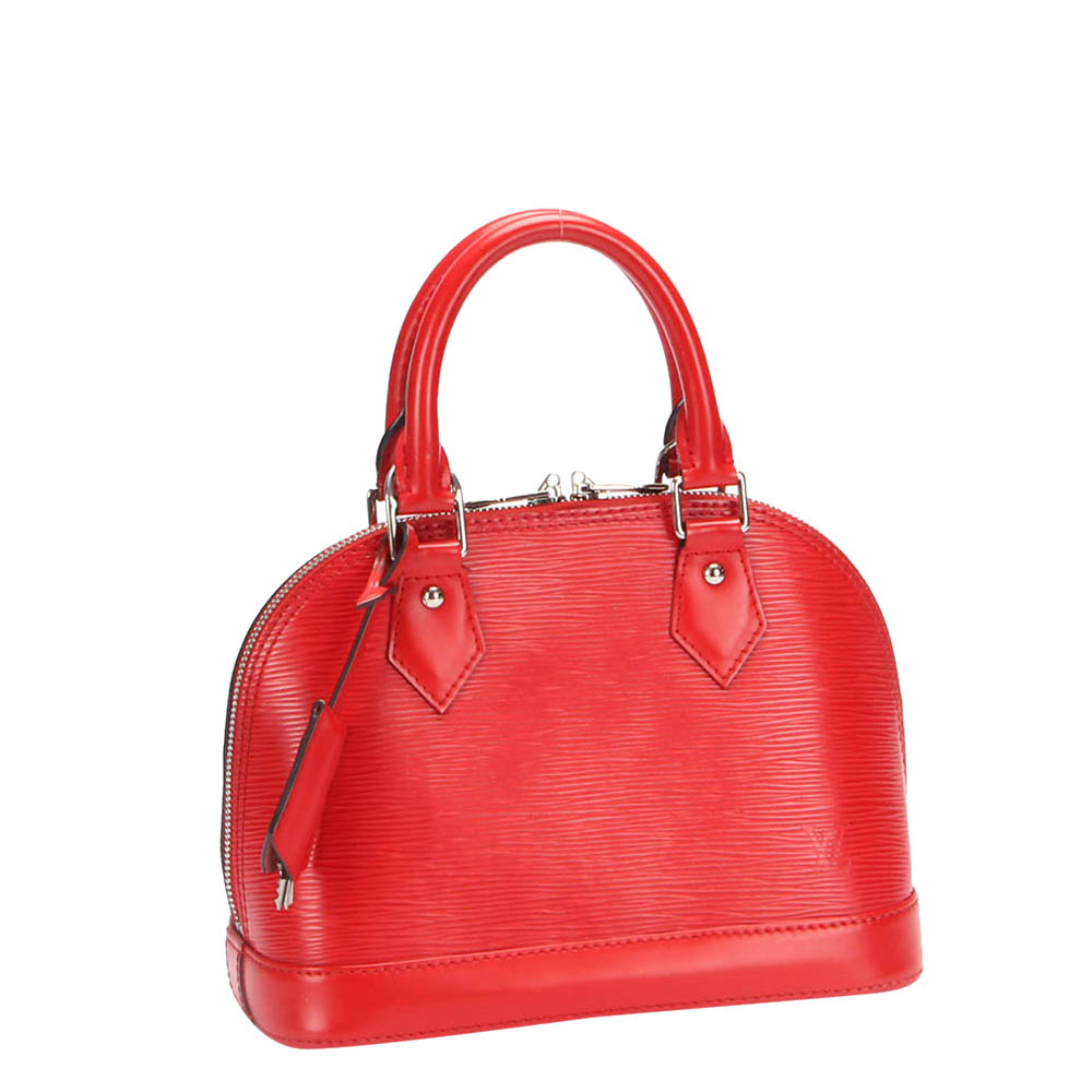 

Louis Vuitton Red Epi Leather Alma BB Bag