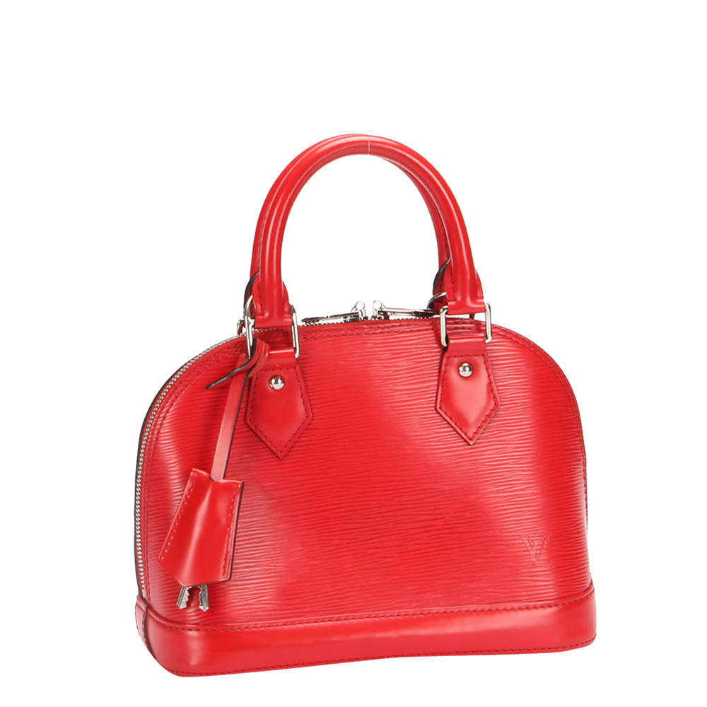 

Louis Vuitton Red Epi Leather Alma BB Bag