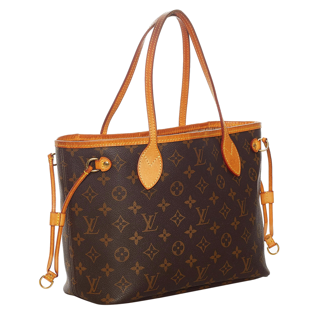 

Louis Vuitton Monogram Canvas Neverfull PM Bag, Brown