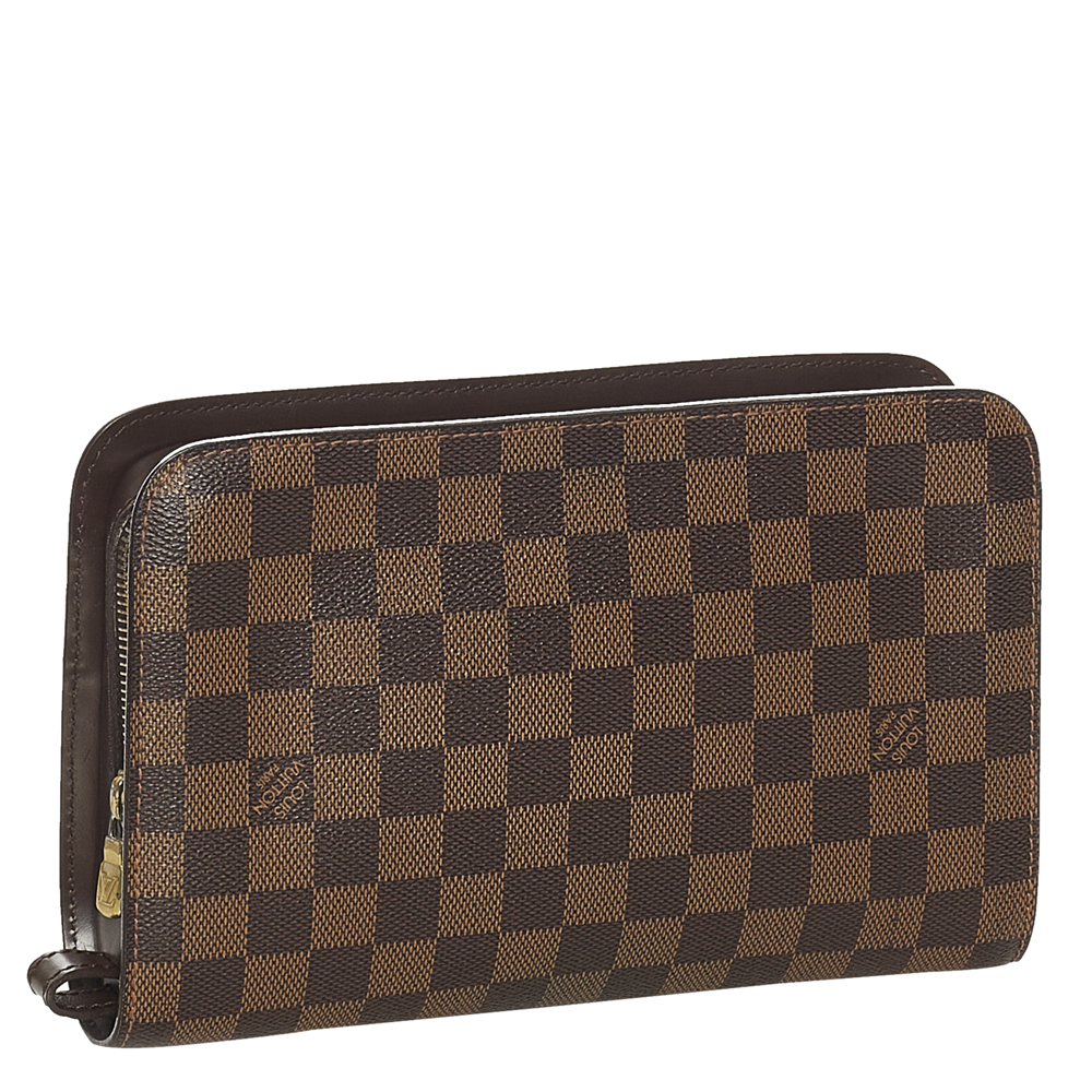 

Louis Vuitton Damier Canvas Ebene Pochette Saint Paul Bag, Brown