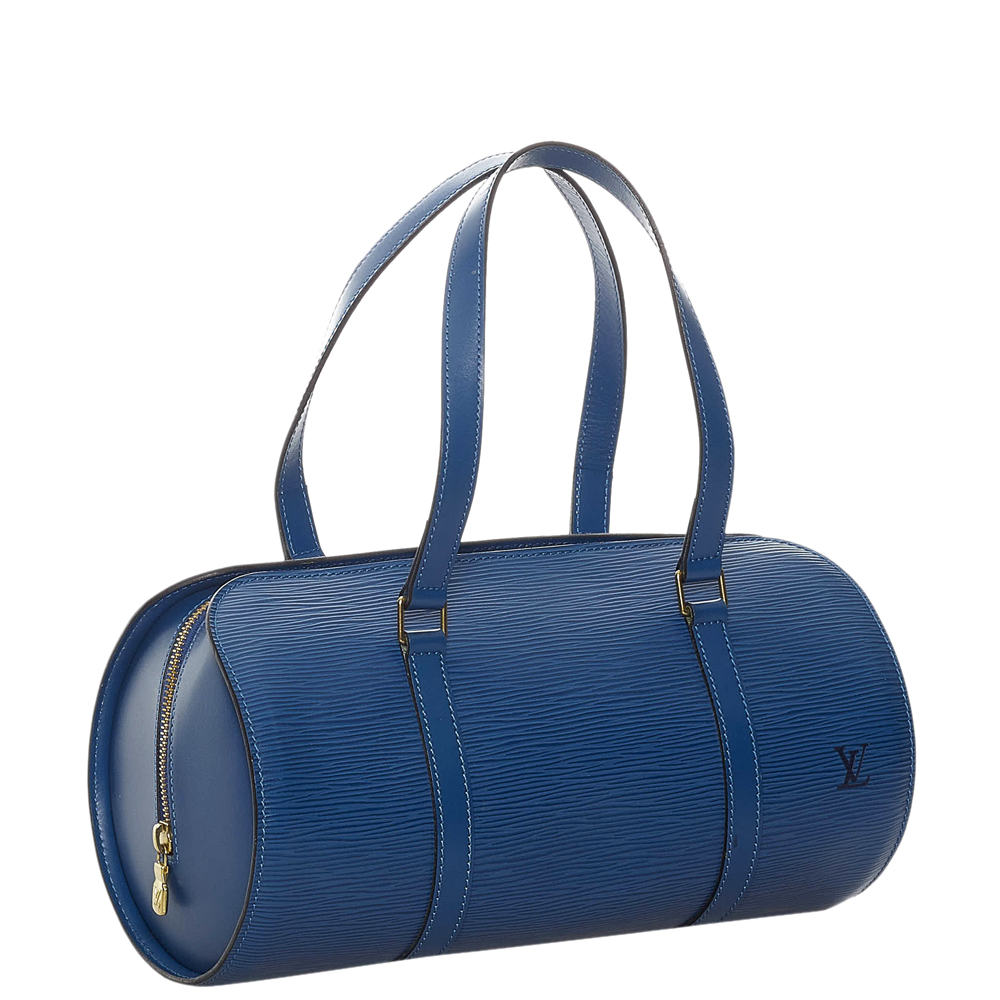 

Louis Vuitton Blue Epi Leather Soufflot Bag