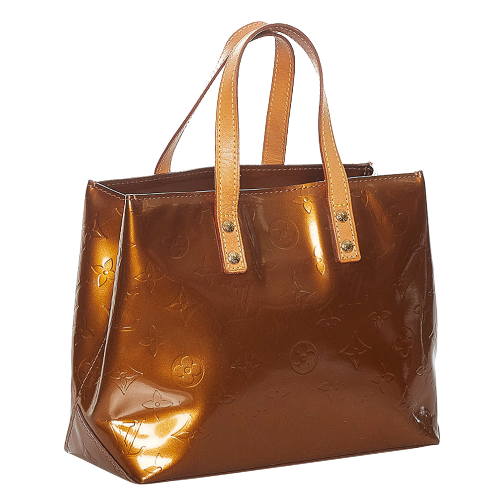 

Louis Vuitton Brown Monogram Vernis Reade PM Bag