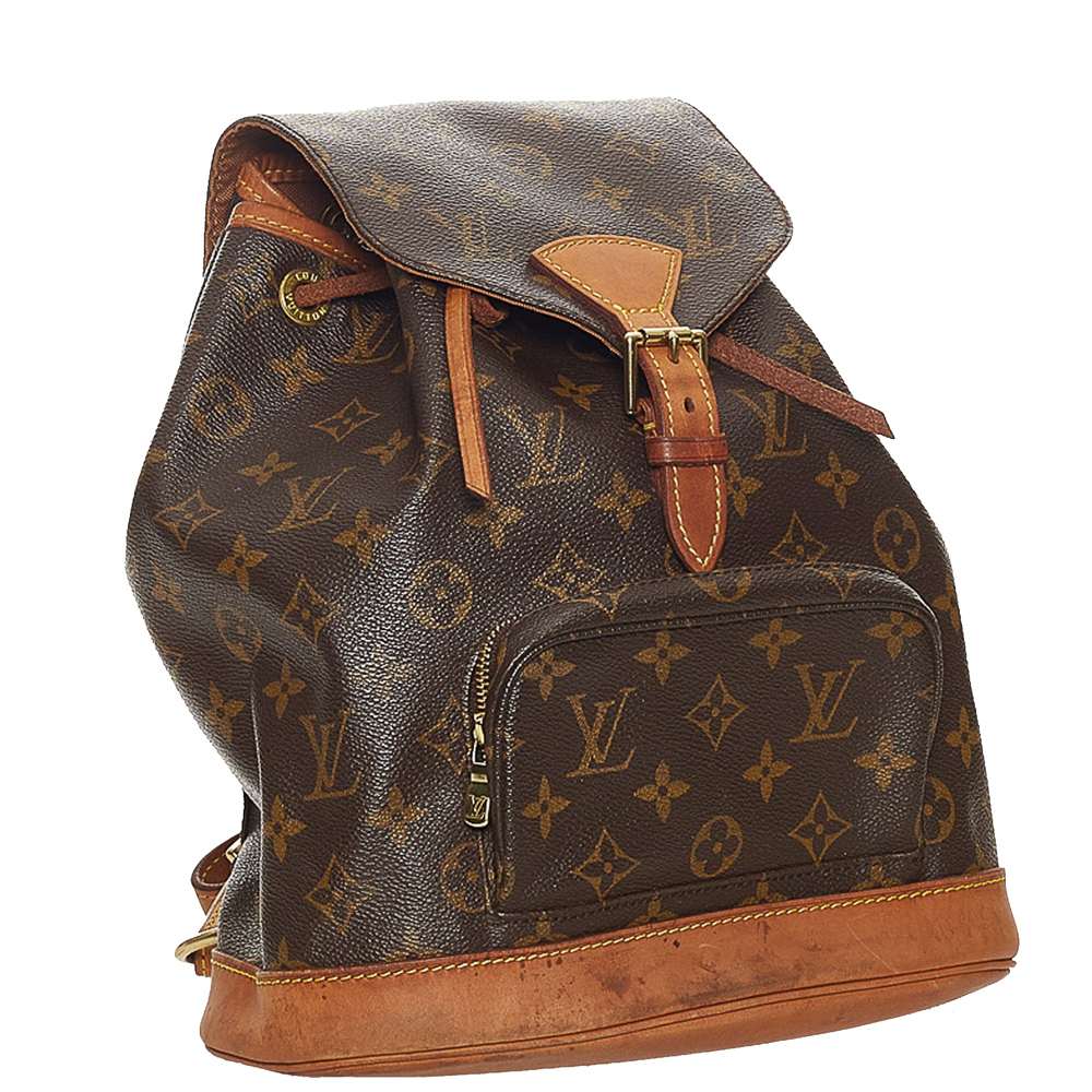 

Louis Vuitton Monogram Canvas Mini Montsouris Backpack, Brown