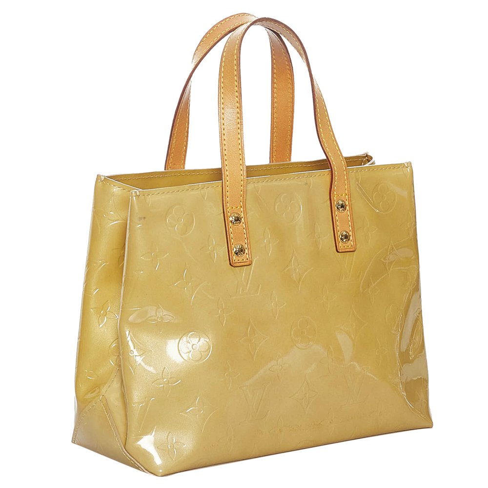 

Louis Vuitton Yellow Monogram Vernis Reade PM Bag