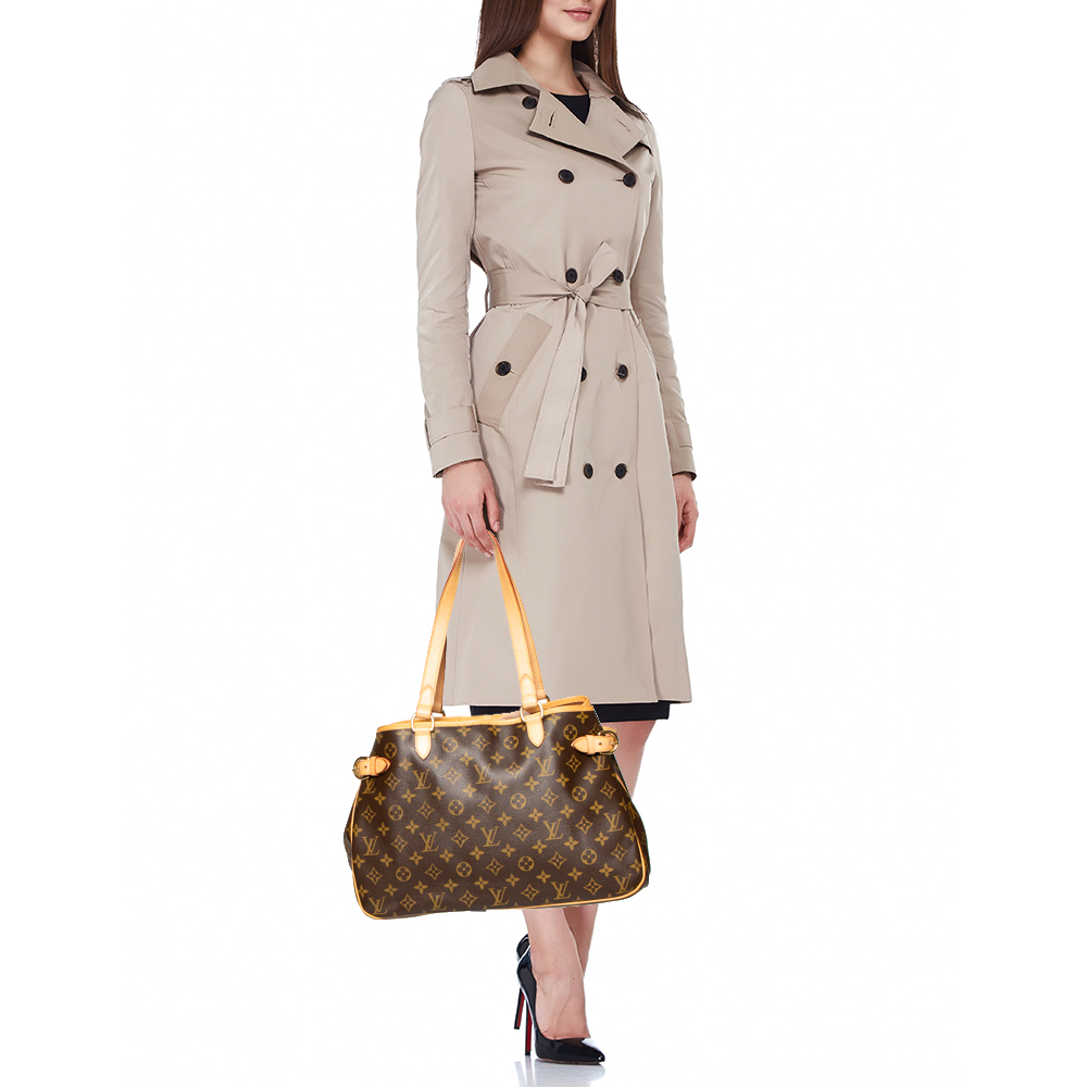 

Louis Vuitton Monogram Canvas Batignolles Horizontal Tote, Brown
