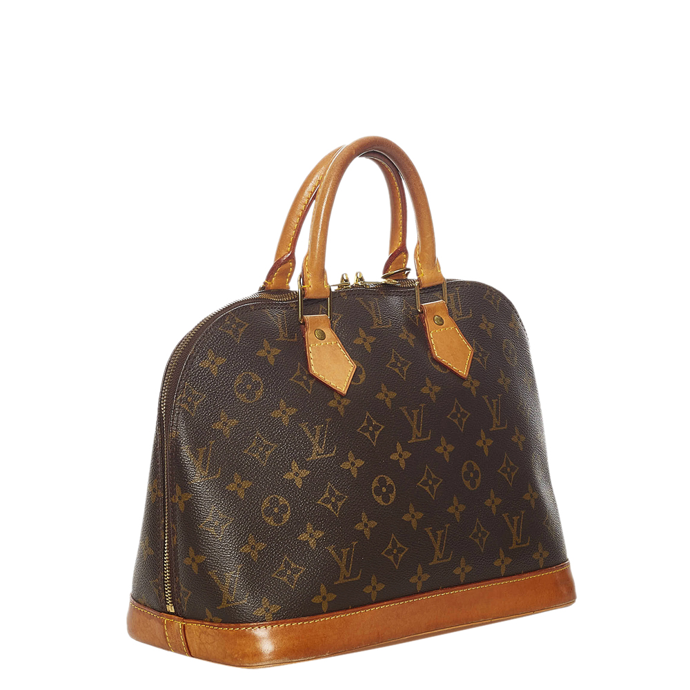 

Louis Vuitton Monogram Canvas Alma PM Bag, Brown