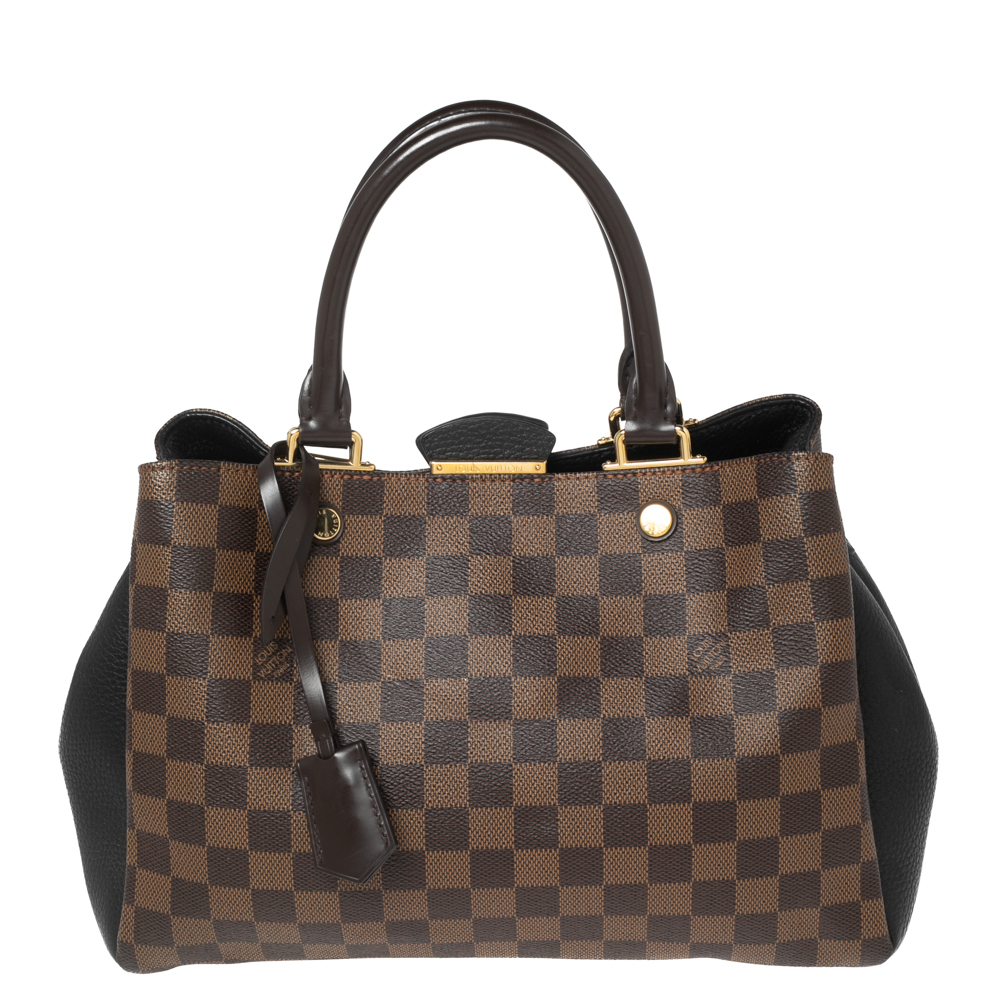 Damier Ebene Canvas and Leather Brittany BB Bag