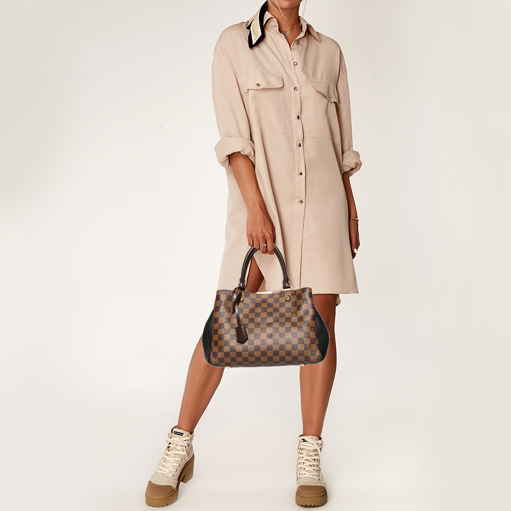 

Louis Vuitton Damier Ebene Canvas and Leather Brittany BB Bag, Brown