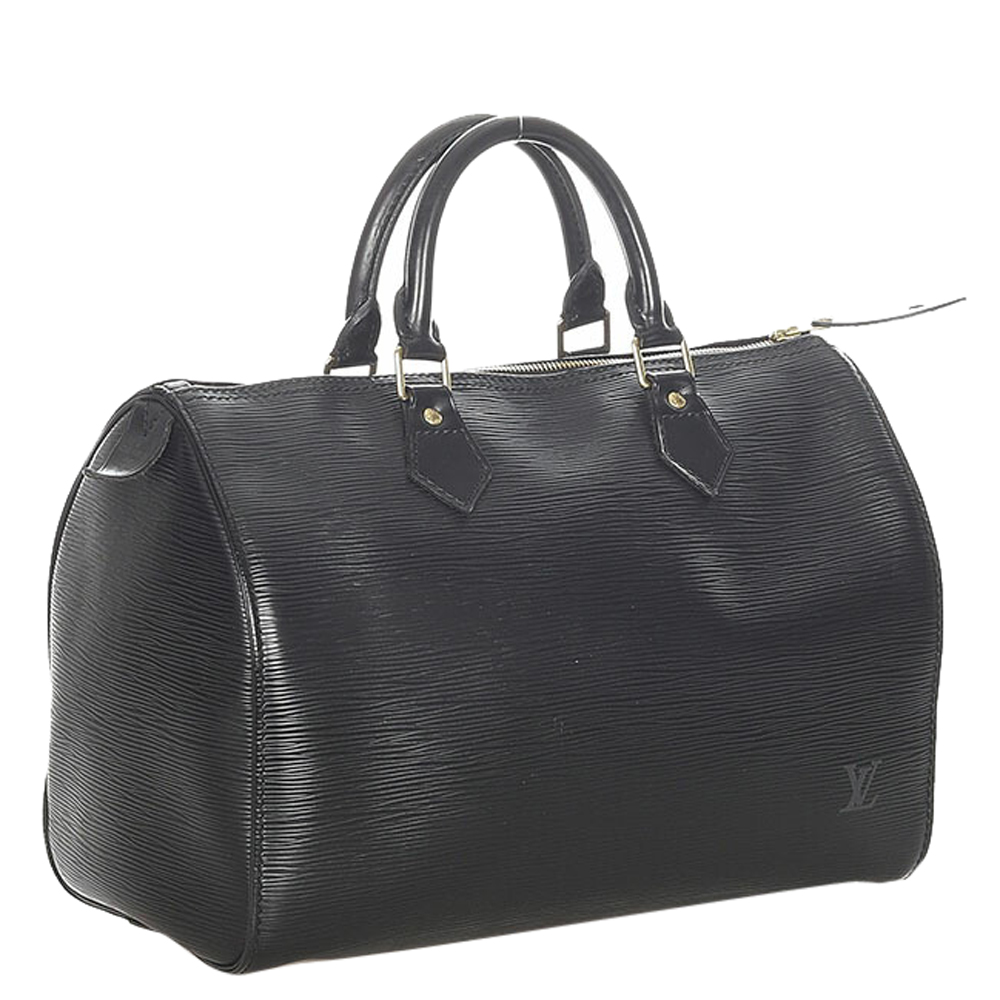 

Louis Vuitton Black Epi Leather Speedy 30 Bag