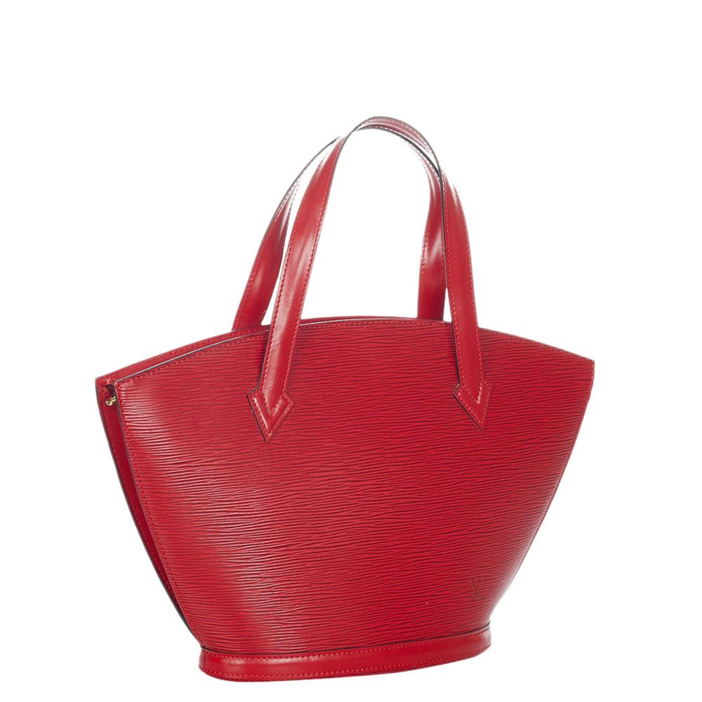 

Louis Vuitton Red Epi Leather Saint Jacques Short Strap Bag