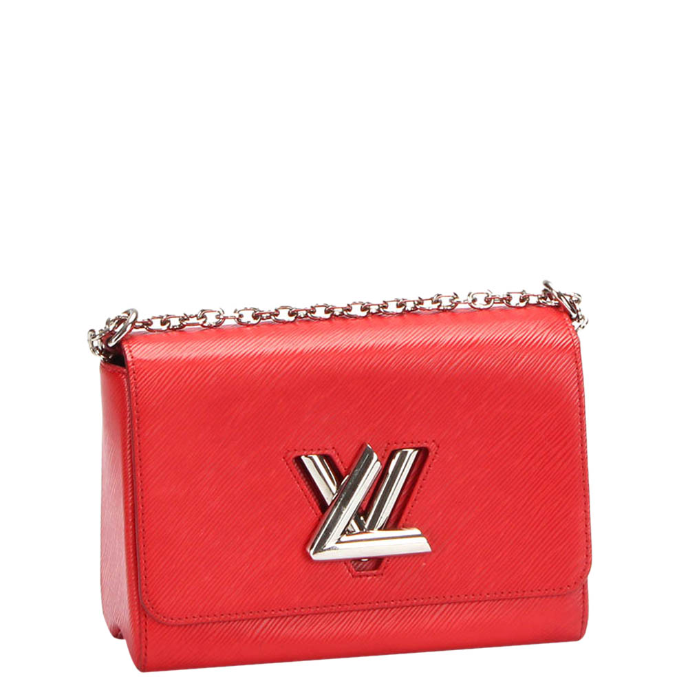 

Louis Vuitton Red Epi Leather Twist MM Bag