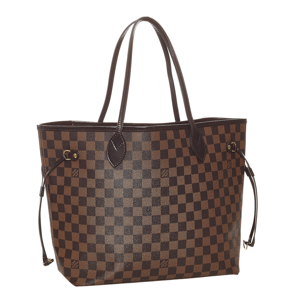 

Louis Vuitton Damier Ebene Canvas Neverfull MM Bag, Brown