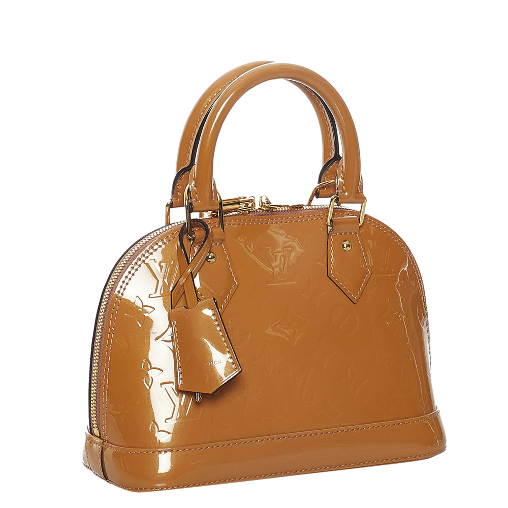 

Louis Vuitton Brown Monogram Vernis Alma BB Bag