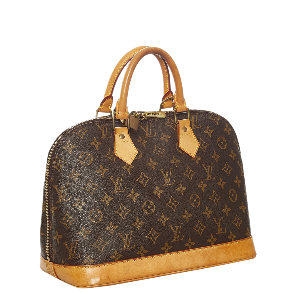 

Louis Vuitton Monogram Canvas Alma PM Bag, Brown