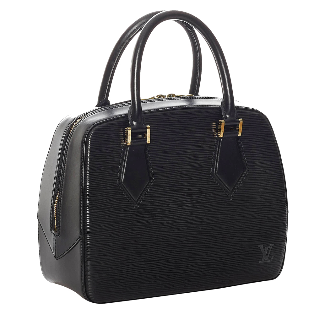 

Louis Vuitton Black Epi Leather Sablon Satchel Bag