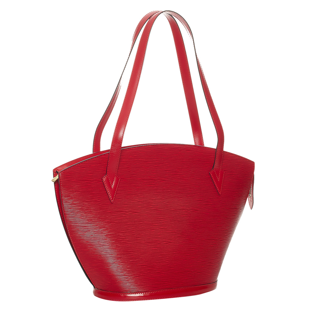 

Louis Vuitton Red Epi Leather Saint Jacques GM Shoulder Bag