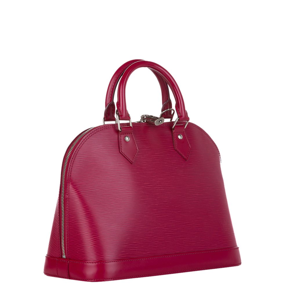 

Louis Vuitton Red Epi Leather Alma PM Bag