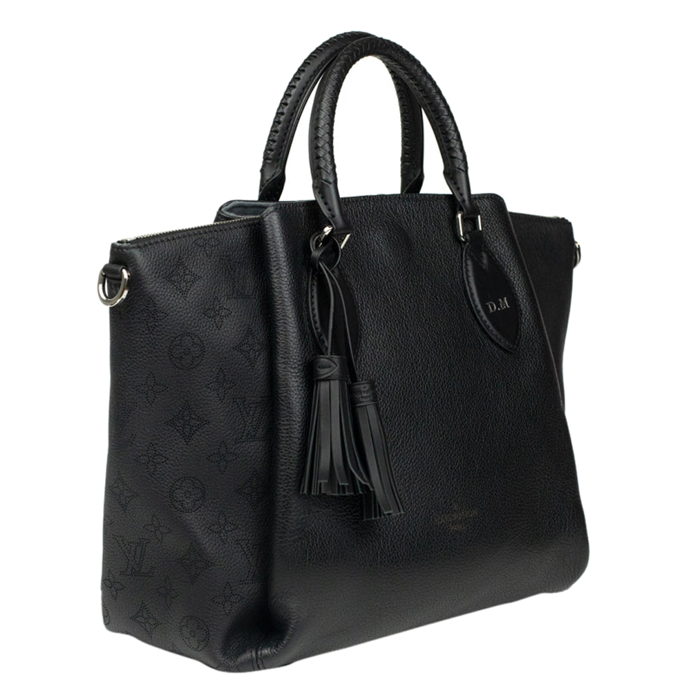 

Louis Vuitton Black Monogram Leather Mahina Haumea Shoulder Bag