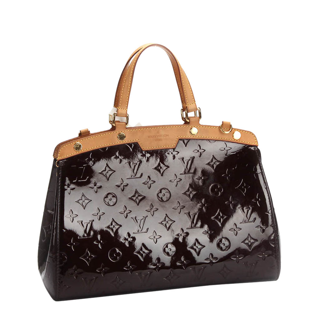 

Louis Vuitton brown Monogram Vernis Brea MM bag