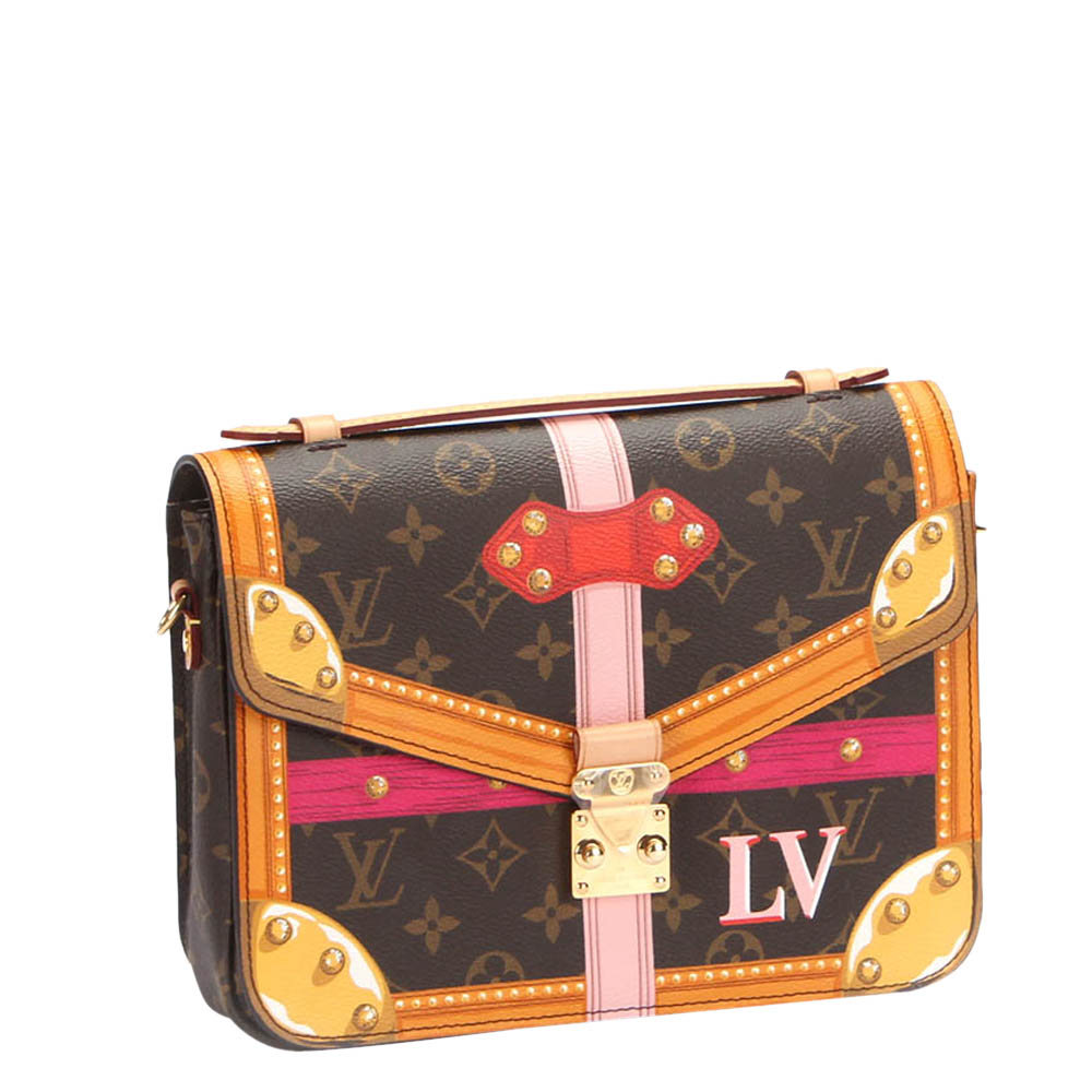 

Louis Vuitton Brown/Multicolor Monogram Canvas Summer Trunks Pochette Metis Bag