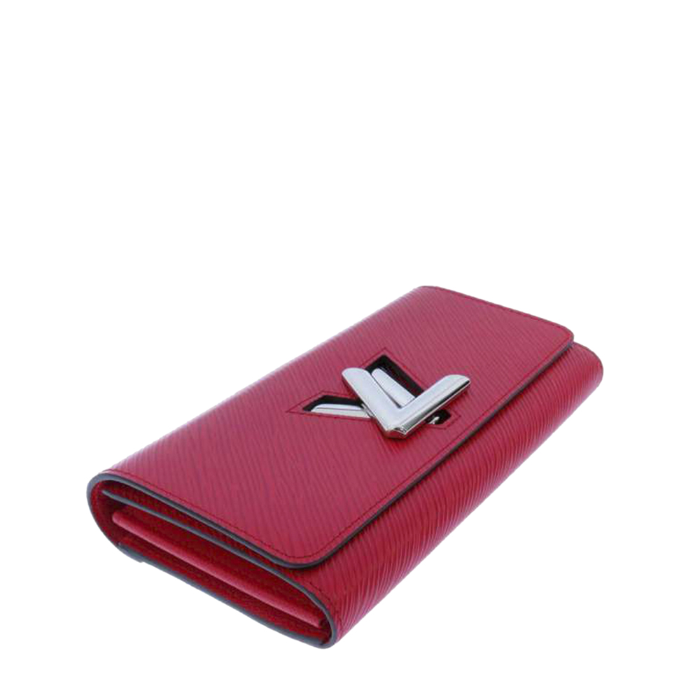 

Louis Vuitton Red Epi Leather Twist Wallet