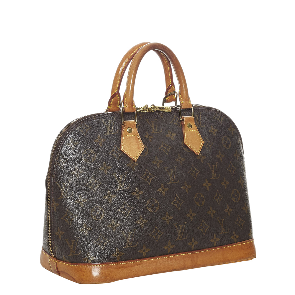 

Louis Vuitton Monogram Canvas Alma PM Bag, Brown