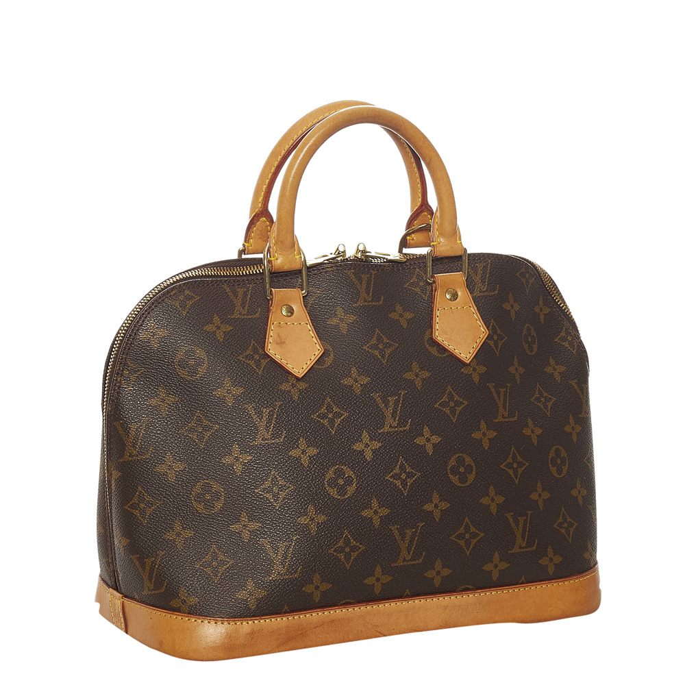 

Louis Vuitton Monogram Canvas Alma PM Bag, Brown