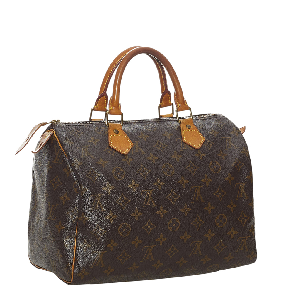 

Louis Vuitton Brown Monogram Canvas Speedy 30 Top Handle Bag