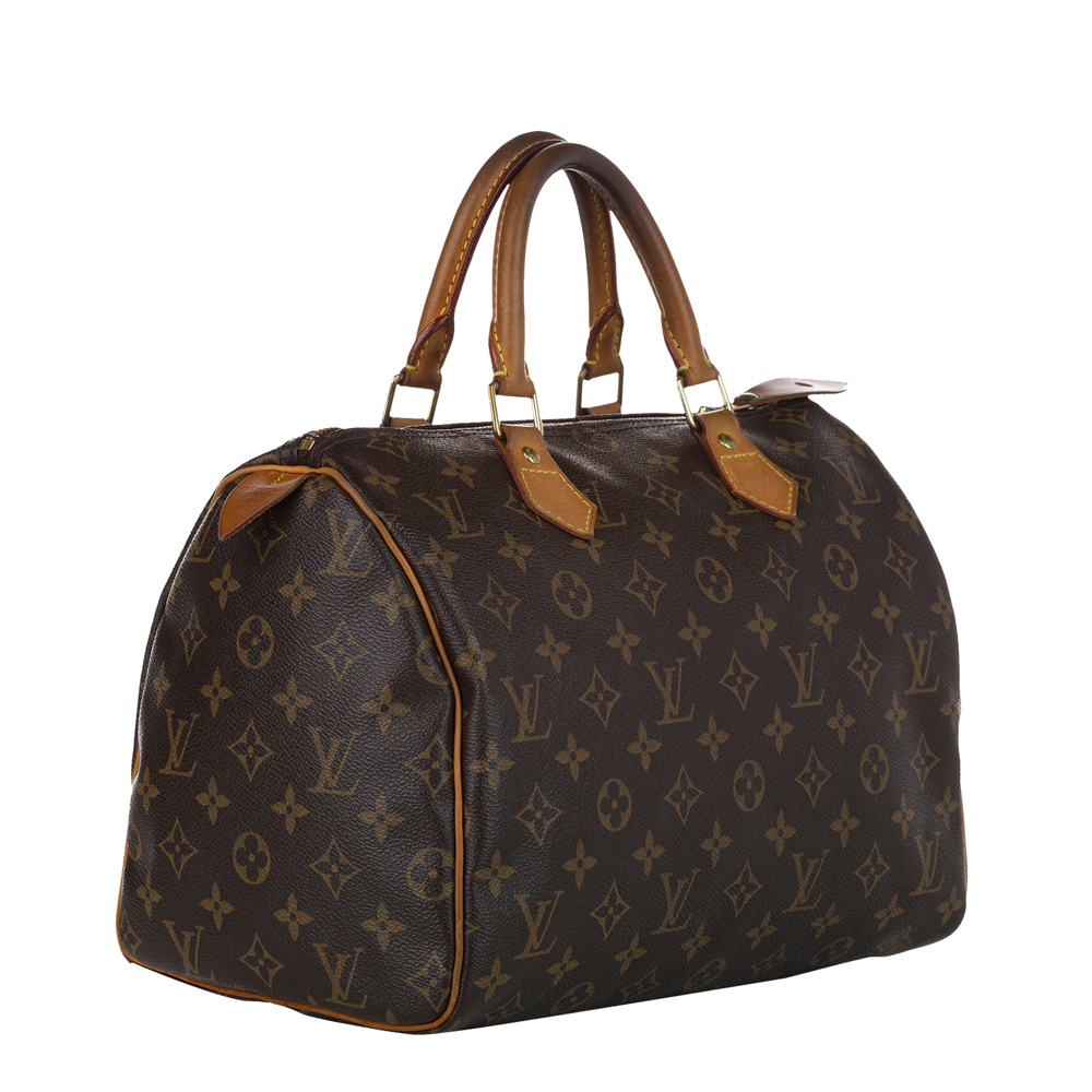 

Louis Vuitton Brown Monogram Canvas Speedy 30 Top Handle Bag