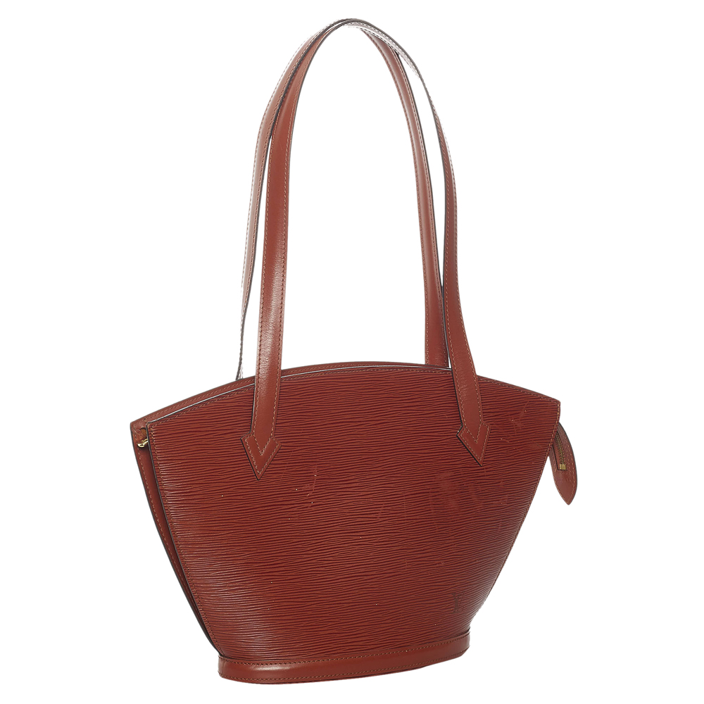

Louis Vuitton Brown Epi Leather Saint Jacques PM Shoulder Bag