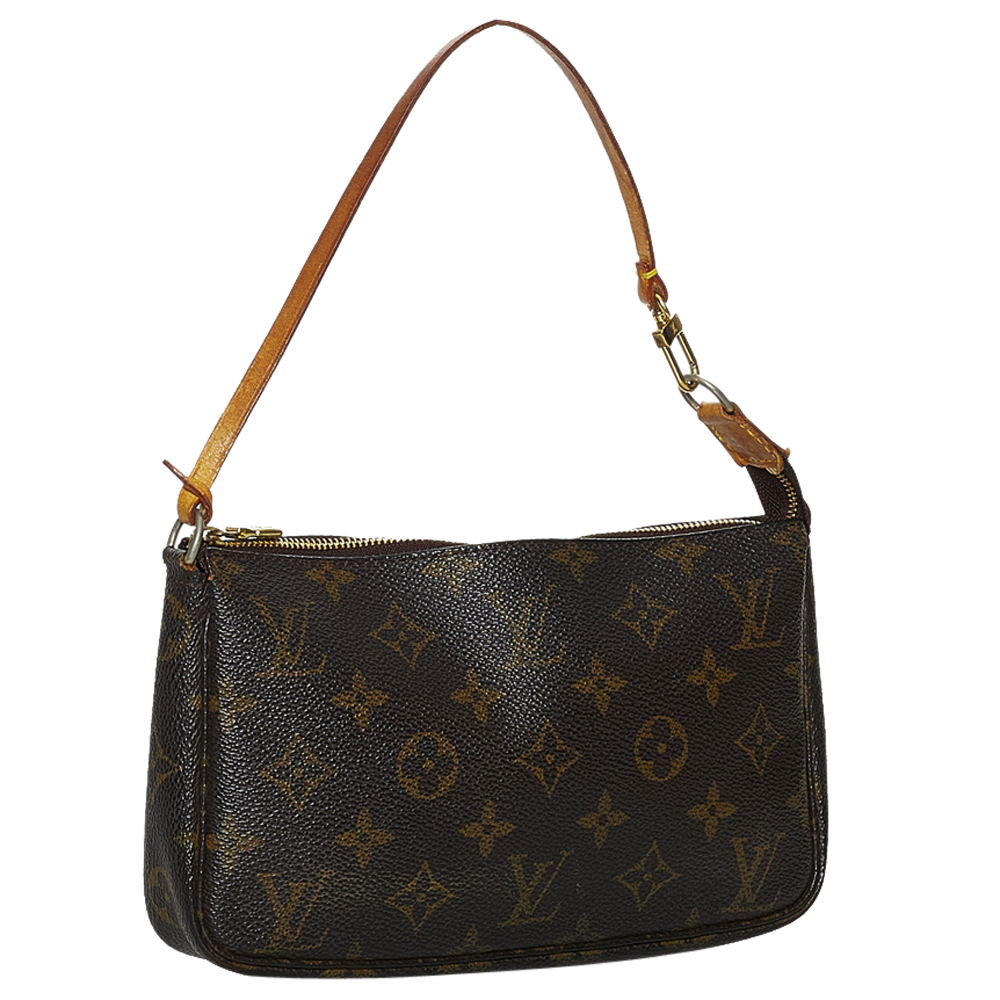 

Louis Vuitton Brown Monogram Canvas Pochette Accessoires Bag