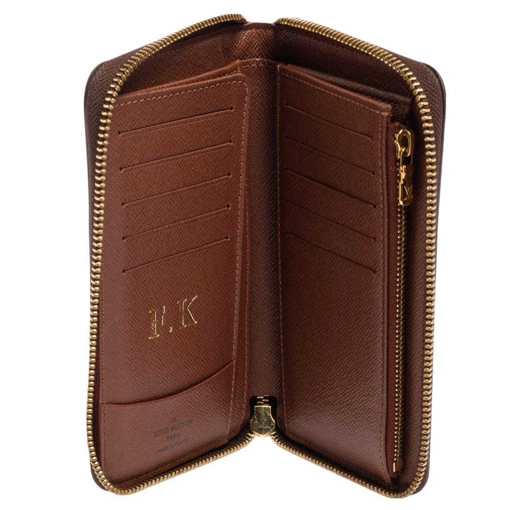 

Louis Vuitton Monogram Canvas Zippy Wallet, Brown