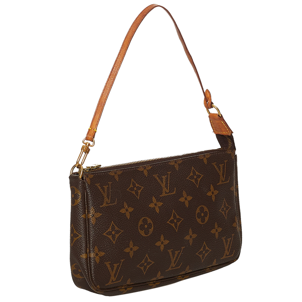 

Louis Vuitton Brown Monogram Canvas Pochette Accessoires Bag