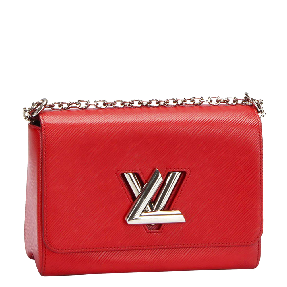 

Louis Vuitton Red Epi Leather Twist MM Shoulder Bag