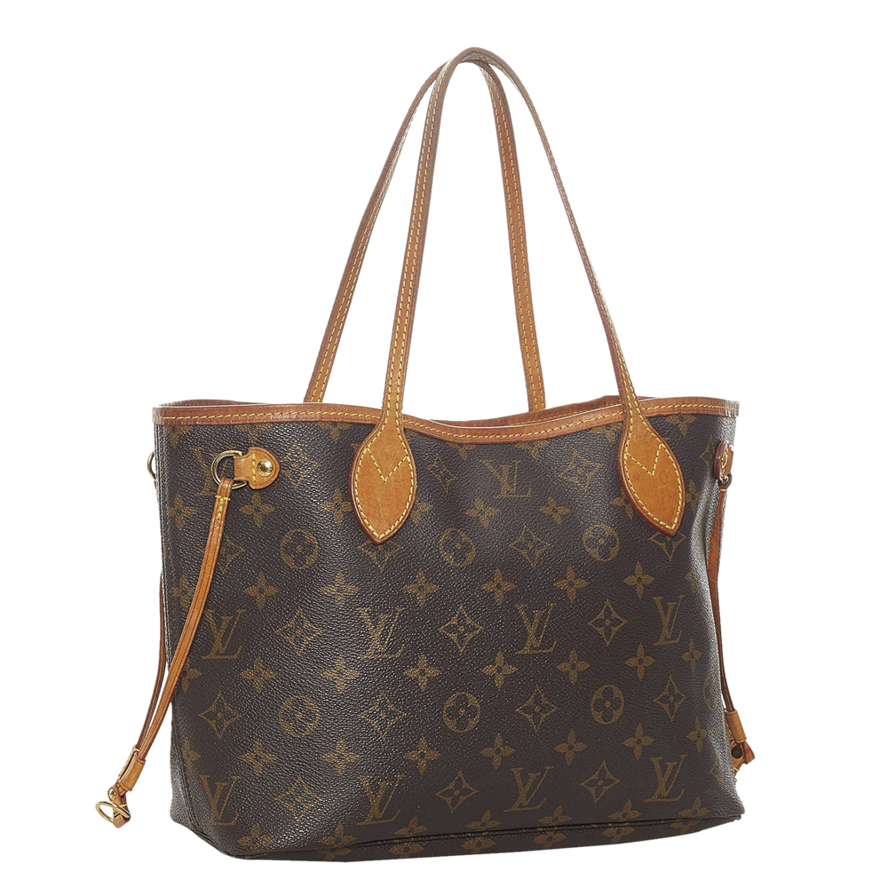 

Louis Vuitton Monogram Canvas Neverfull PM Bag, Brown