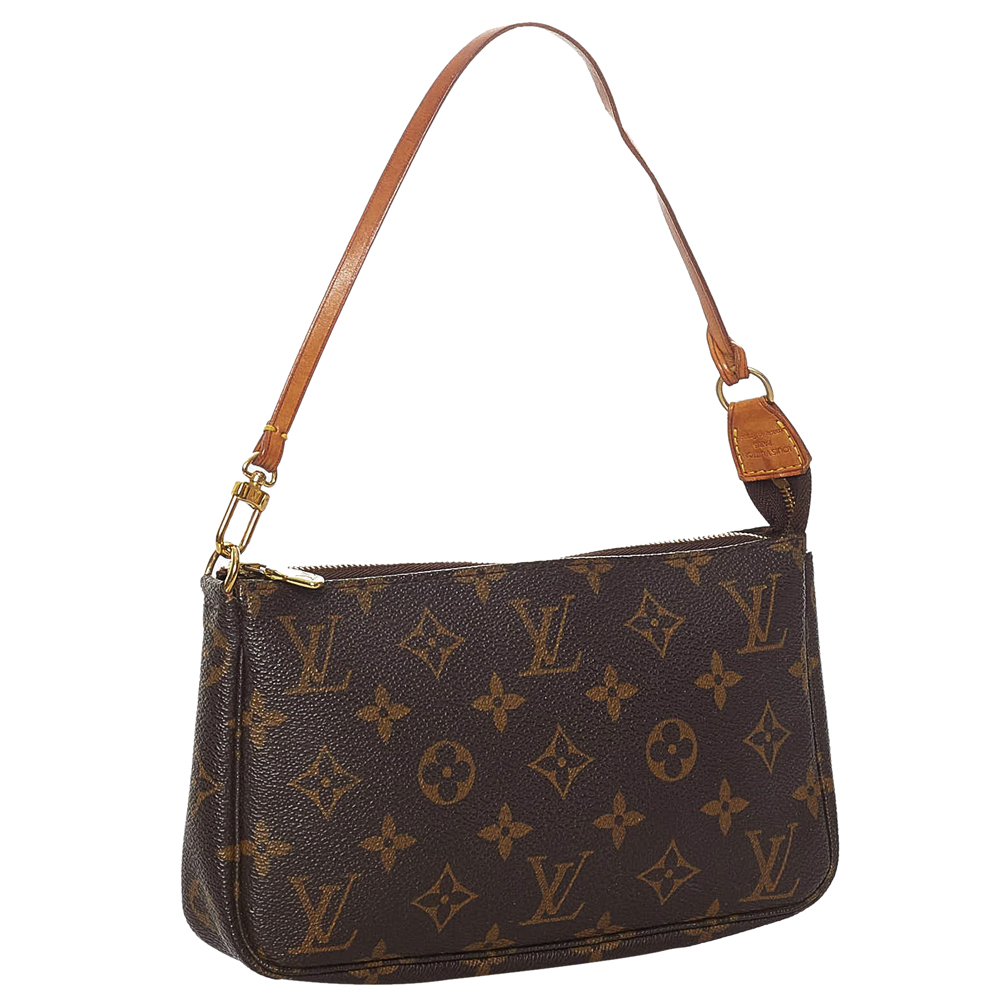 

Louis Vuitton Monogram Canvas Pochette Accessoires bag, Brown