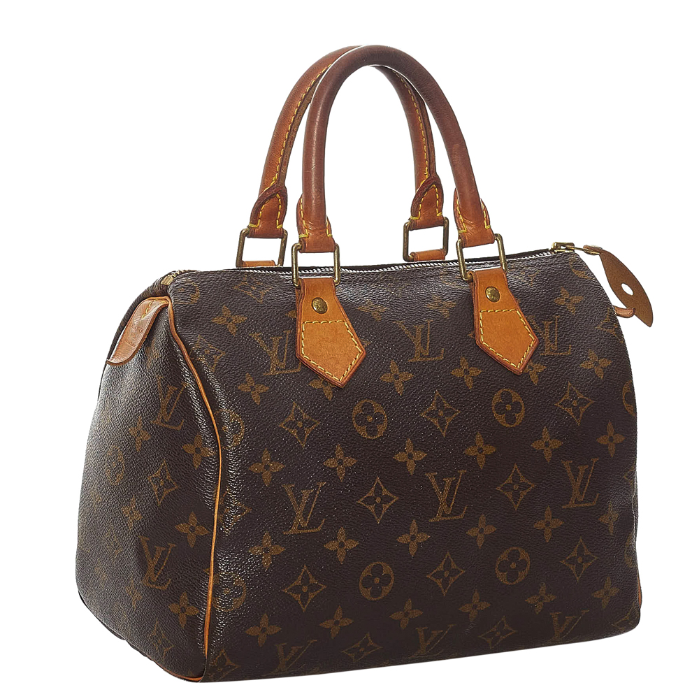 

Louis Vuitton Brown Monogram Canvas Speedy 25 Top Handle Bag
