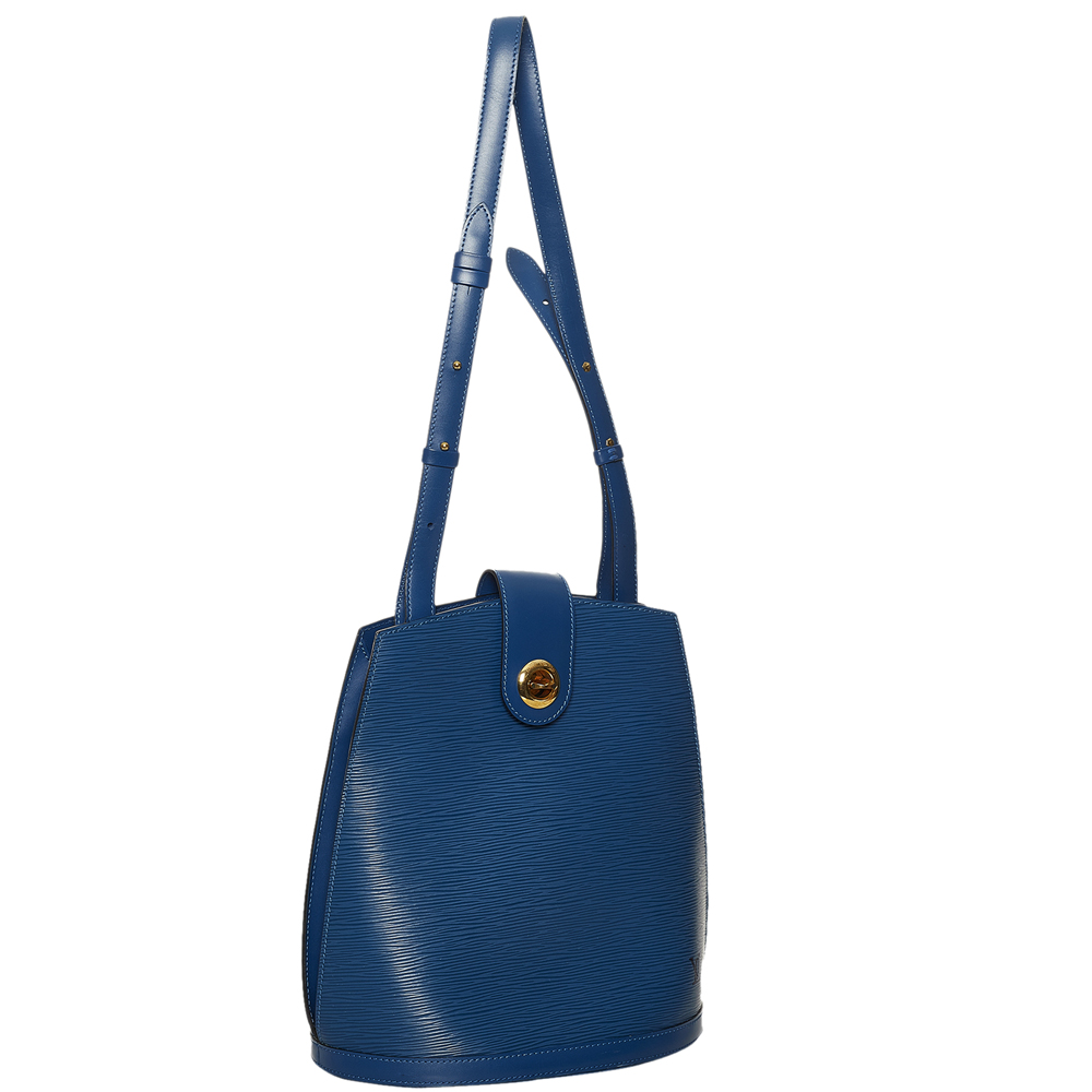 

Louis Vuitton Blue Epi Leather Cluny Shoulder Bag