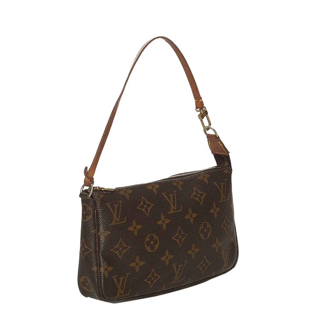 

Louis Vuitton Brown Monogram Canvas Pochette Accessoires Bag