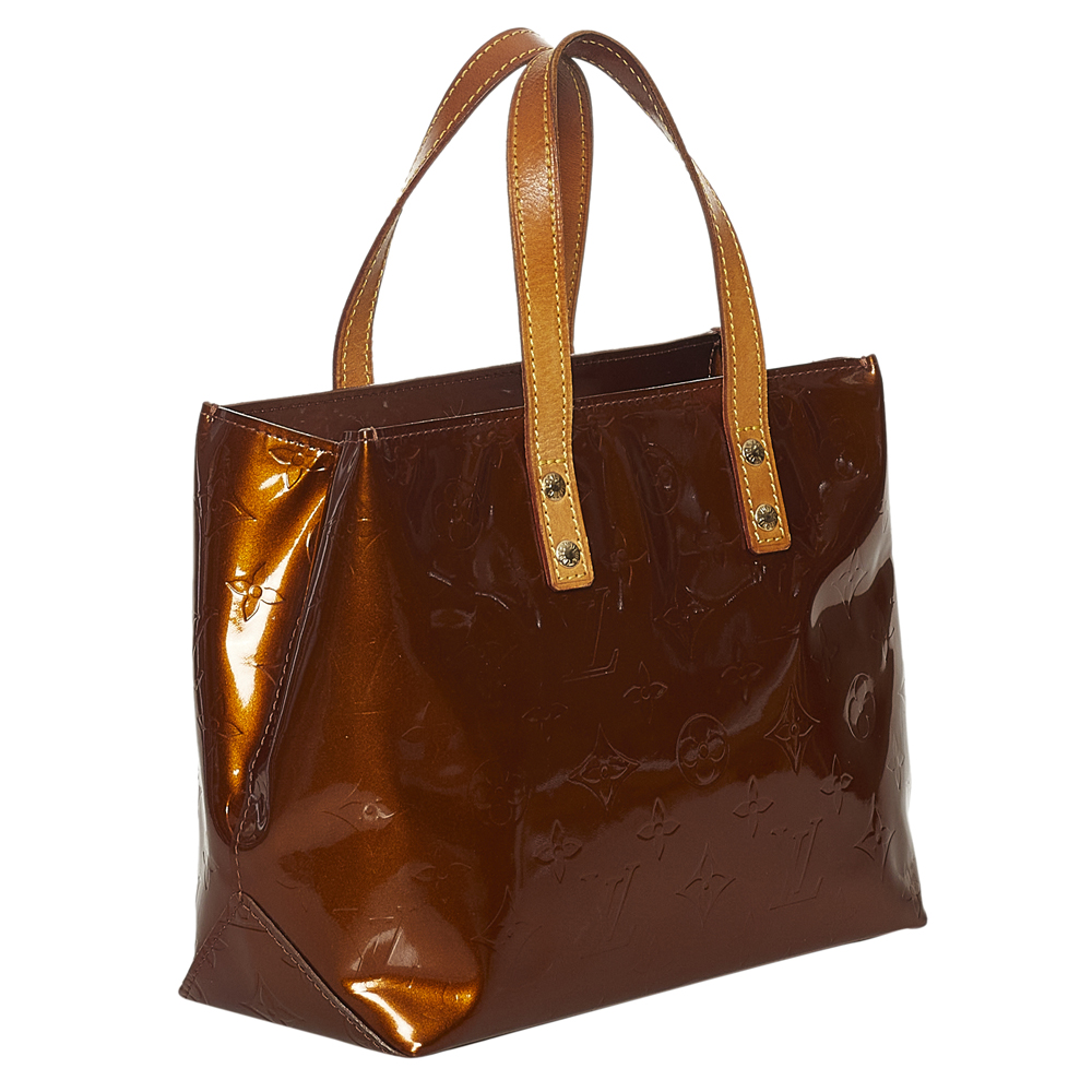 

Louis Vuitton Brown Vernis Leather Reade PM Tote Bag