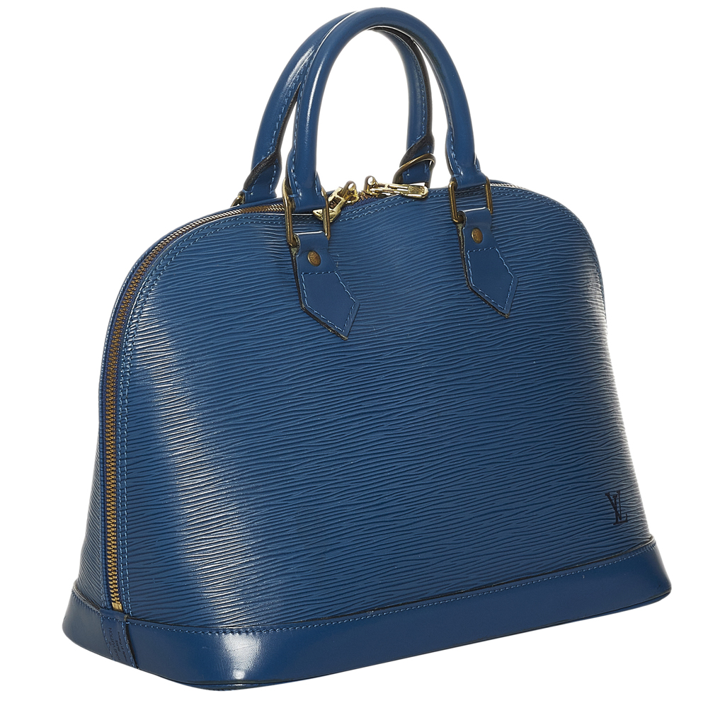 

Louis Vuitton Blue Epi Leather Alma PM Bag