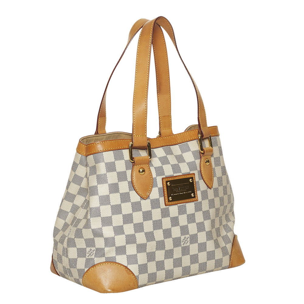 

Louis Vuitton Damier Azur Canvas Hampstead MM Bag, Blue