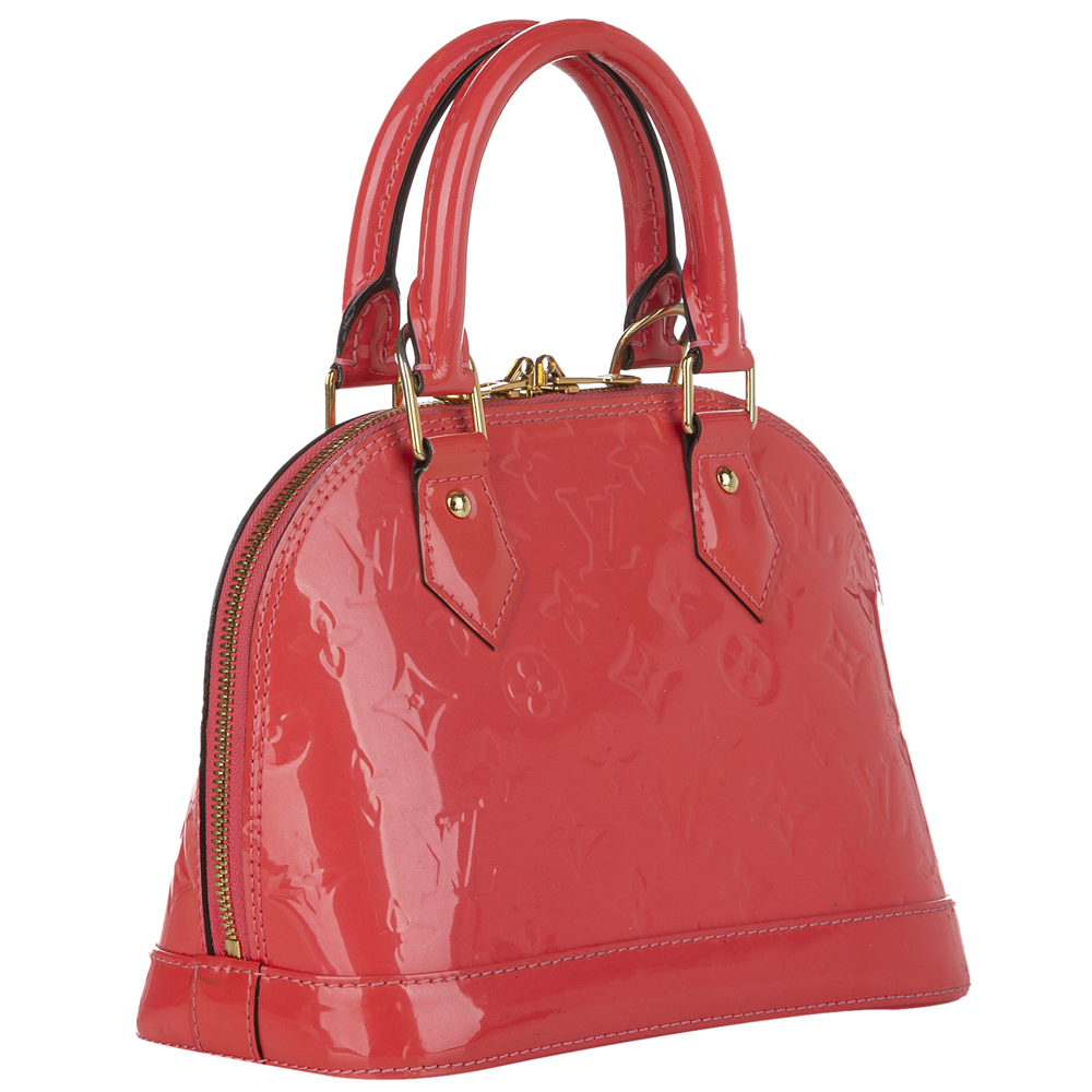 

Louis Vuitton Red Monogram Vernis Alma BB Bag