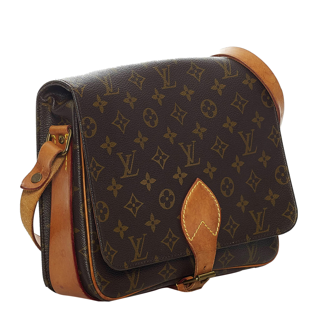 

Louis Vuitton Monogram Canvas Cartouchiere GM Bag, Brown